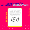 Składana książeczka do nauki skrótów ALL ABOUT ABBREVIATIONS FLIPBOOK